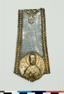 Image of Cross Arm with the Bust of St. Nicholas 