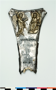 Image of Upper Arm of a Cross with the Annunciation