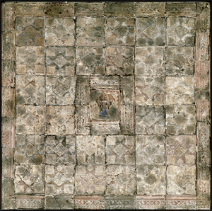 Image of Revetment of Tiles with an Orans Figure in the Center (possible modern forgery)