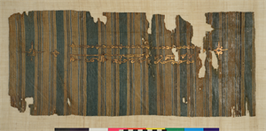 Image of Striped Ikat with Inscription