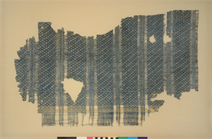 Image of Striped Ikat with Inscription