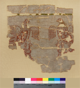 Image of Fragment of a Hanging or Cover with Eagles