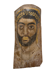 Image of Funerary Portrait of a Bearded Man for a Mummy