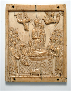 Image of Plaque with the Koimesis (Dormition of the Virgin)