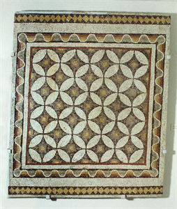 Image of Floor Mosaic with Interlocking Circles