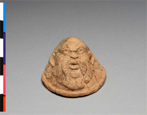 Image of Lamp Cover with Mask of Silenus