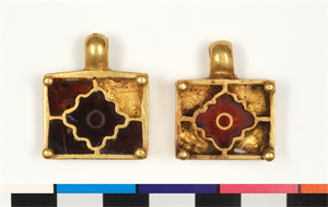 Image of Belt Ornament with Cloisonne Inlays