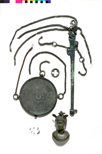 Image of Steelyard Rod with Two Hooks and Suspension Chains 