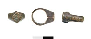 Image of Ring with Greek Inscriptions on Bezel