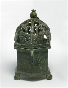 Image of Incense Burner with Grape Vine on Lid