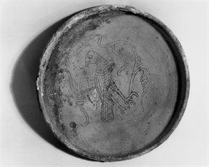 Image of Bowl with Bird on Interior