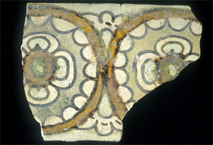 Image of Fragment of Painted Tile