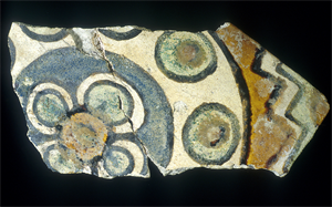 Image of Fragment of Painted Tile