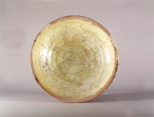 Image of Bowl with Griffin Attacking a Doe