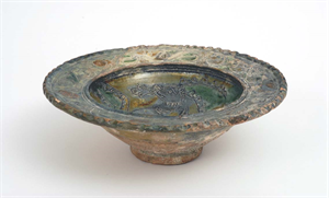 Image of Bowl with Prancing Stag 