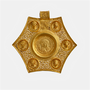 Image of Hexagonal Pendant with Double Solidus of Constantine I