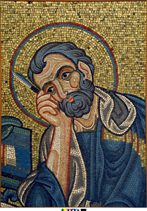 Image of Mosaic Copy of the Head of St. Mark from the Basilica of San Marco