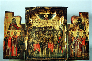 Image of Triptych Icon of the Forty Martyrs of Sebasteia