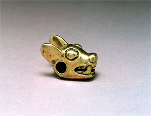 Image of Bead in the Form of an Animal Head