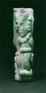 Image of Decorated Tubular Bead of Maize God