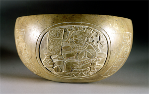 Image of Bowl with Anthropomorphic Cacao Trees