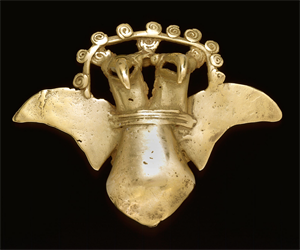 Image of Double-Headed Avian Bell Pendant