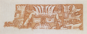 Image of Painted Textile with Supernatural