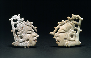 Image of Pair of Carved Ornaments