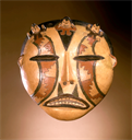 Image of Mask with Modeled, Incised and Painted Decoration